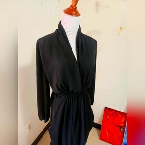 Bar III black lon sleeve dress w/ pockets XL